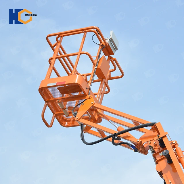 Mobile articulated boom lift